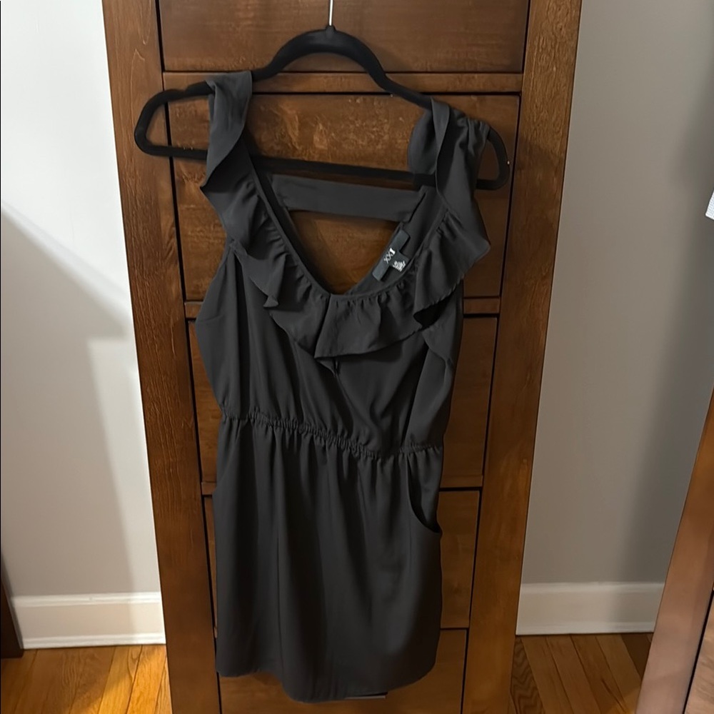 Forever 21 Black Ruffle Dress